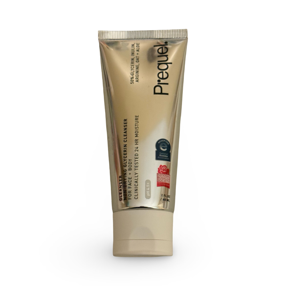 Prequel Gleanser Non-Drying Glycerin Cleanser Face + Body 2oz Travel Size